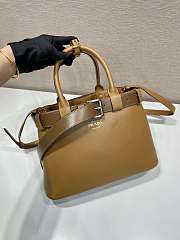 Prada Buckle Medium Leather Bag Brown Size 32 x 23 x 11 cm - 5