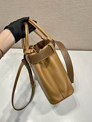 Prada Buckle Medium Leather Bag Brown Size 32 x 23 x 11 cm - 3