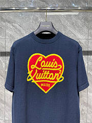  Louis Vuitton Intarsia Jacquard Heart Crewneck Shirt Unisex - 6