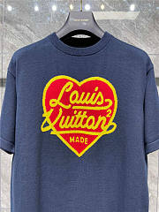  Louis Vuitton Intarsia Jacquard Heart Crewneck Shirt Unisex - 4