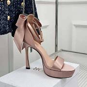 Dior Mlle Dior Heeled Sandal Rose Des Vents Satin 12 cm - 5