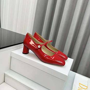 Dior Jolie Dior Pump Amaryllis Red Patent Calfskin 5 cm