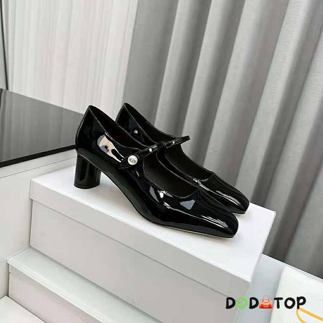 Dior Jolie Dior Pump Amaryllis Black Patent Calfskin 5 cm - 1