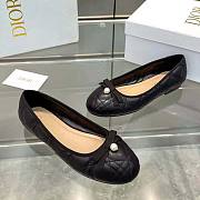 Dior Ballet Flat Quilted Cannage Calfskin Black - 4