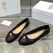 Dior Ballet Flat Quilted Cannage Calfskin Black - 2