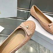 Dior Ballet Flat Quilted Cannage Calfskin Nude - 6