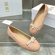 Dior Ballet Flat Quilted Cannage Calfskin Nude - 5