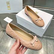 Dior Ballet Flat Quilted Cannage Calfskin Nude - 4