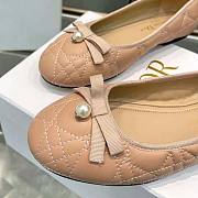 Dior Ballet Flat Quilted Cannage Calfskin Nude - 2