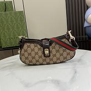  Gucci Moon Side Mini Shoulder Bag Brown Size 12 x 24 x 5 cm - 1