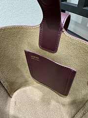 Loewe Mini Leather Pebble Bucket Bag Red Size 19 cm - 6
