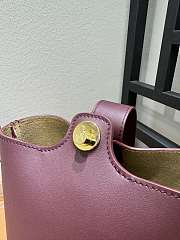 Loewe Mini Leather Pebble Bucket Bag Red Size 19 cm - 2