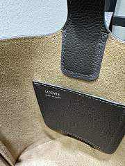 Loewe Mini Leather Pebble Bucket Bag Gray Size 19 cm - 3
