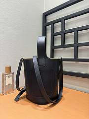 Loewe Mini Leather Pebble Bucket Bag Black Size 19 cm - 3