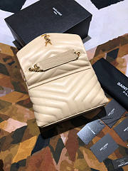 YSL Loulou Small Beige Bag Size 25 cm - 6