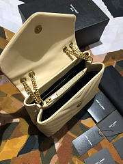 YSL Loulou Small Beige Bag Size 25 cm - 2