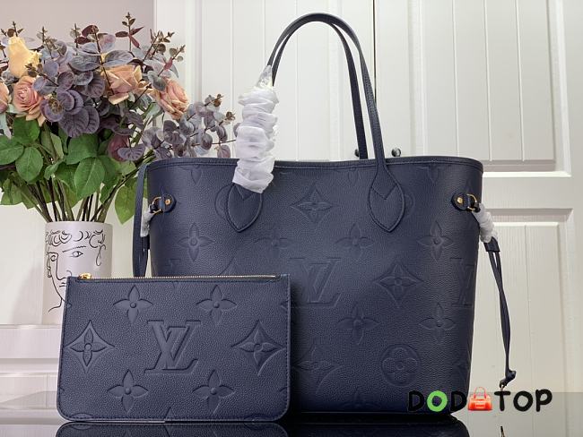 Louis Vuitton Neverfull MM Dark Blue M45686 Size 31 x 28 x 14 cm - 1