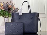 Louis Vuitton Neverfull MM Dark Blue M45686 Size 31 x 28 x 14 cm - 1