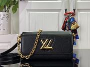 Louis Vuitton Twist West Pochette Epi Leather Black M83077 Size 19 x 10.5 x 6.5 cm - 1