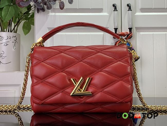 Louis Vuitton GO-14 MM Malletage Red M25106 Size 23 x 16 x 10 cm - 1