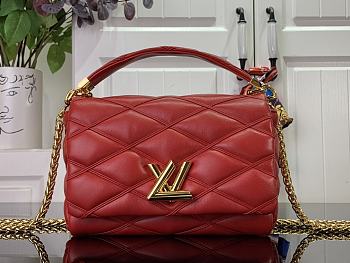 Louis Vuitton GO-14 MM Malletage Red M25106 Size 23 x 16 x 10 cm