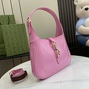 Gucci Jackie Small Shoulder Bag Pink Size 27.5 x 19 x 4 cm - 2