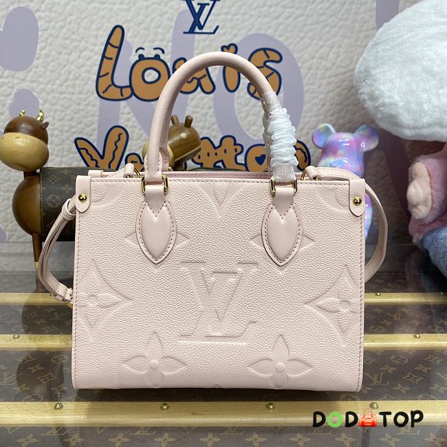 Louis Vuitton Onthego Small Shopping Bag Pink M47135 Size 25 x 19 x 11.5 cm - 1