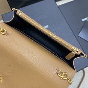 YSL Woc Small Envelope Bag Caramel Size 19 x 11.5 x 4 cm - 2