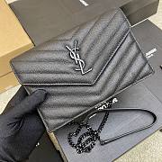 YSL Woc Small Envelope Bag Black Hardware Size 19 x 11.5 x 4 cm - 2