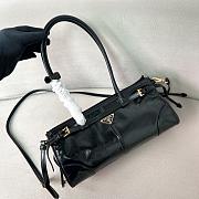 Prada Black Medium Leather Handbag Size 32 x 15.5 x 12 cm - 3