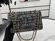 Chanel Flap Bag Wool Size 25 cm - 3