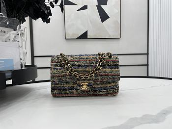 Chanel Flap Bag Wool 02 Size 25 cm