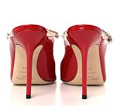 Jimmy Choo Patent Crystal Bing 100 Pumps Red - 4