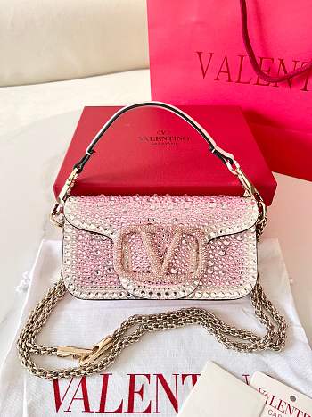 Valentino Garavani Pink Shoulder Bag Size 19 x 10.5 x 5 cm