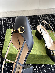 Gucci Horsebit Slingback Black - 6