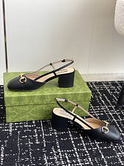 Gucci Horsebit Slingback Black - 5