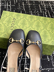 Gucci Horsebit Slingback Black - 2