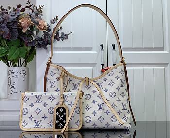 Louis Vuitton Carryall Handbag M24707 Size 29 cm