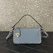 Valentino Garavani Light Blue Leather Bag Size 19 x 13 x 7 cm - 1