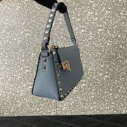 Valentino Garavani Light Blue Leather Bag Size 19 x 13 x 7 cm - 4