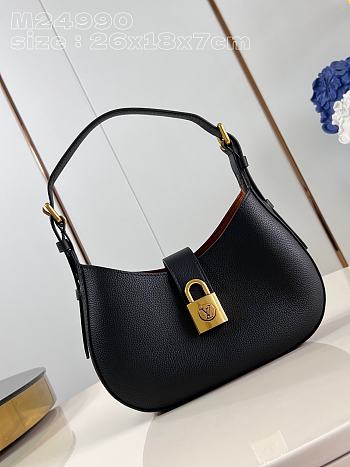 Louis Vuitton Low Key Shoulder Bag M24611 Black Size 26 x 18 x 7 cm