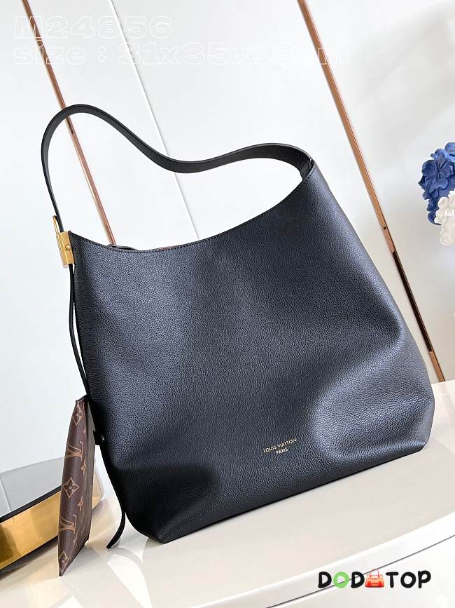 Louis Vuitton Low Key Hobo MM M24856 Black Size 31 x 35 x 18 cm - 1