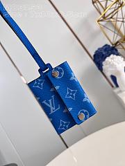 Louis Vuitton Card Holder Necklace Taigarama M83153 Blue Size 7.6 x 10 x 0.5 cm - 5