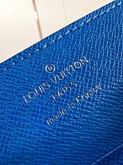 Louis Vuitton Card Holder Necklace Taigarama M83153 Blue Size 7.6 x 10 x 0.5 cm - 4