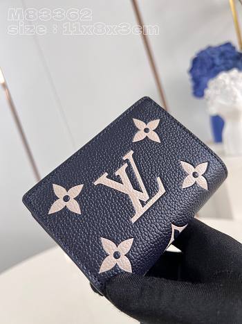 Louis Vuitton Cléa Wallet M83362 Dark Blue Size 11 x 8.5 x 3.5 cm