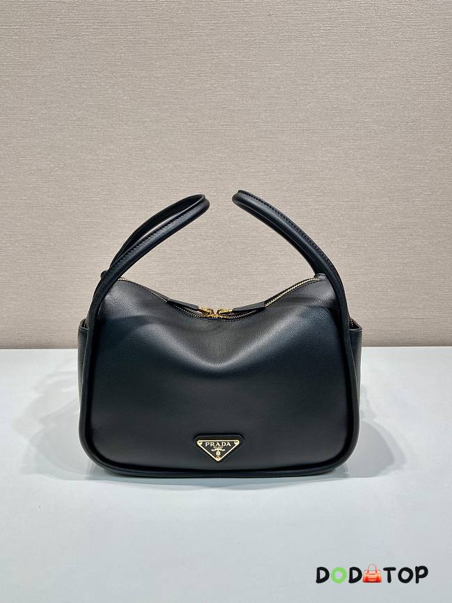 Prada Black Leather Handbag Size 25 x 18 x 10 cm - 1