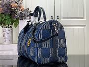 Louis Vuitton Keepall Bandoulière 50 Travel Bag N40861 Blue Plaid Size 50 x 29 x 23 cm - 4