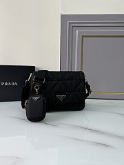 Prada Black Re-nylon Padded Shoulder Bag Size 24 x 17.5 x 8.5 cm - 6