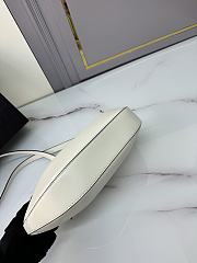 Prada  Medium Leather Handbag White Size 32 × 19 × 4.5 cm - 5