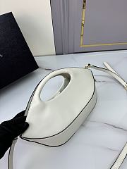 Prada  Medium Leather Handbag White Size 32 × 19 × 4.5 cm - 2